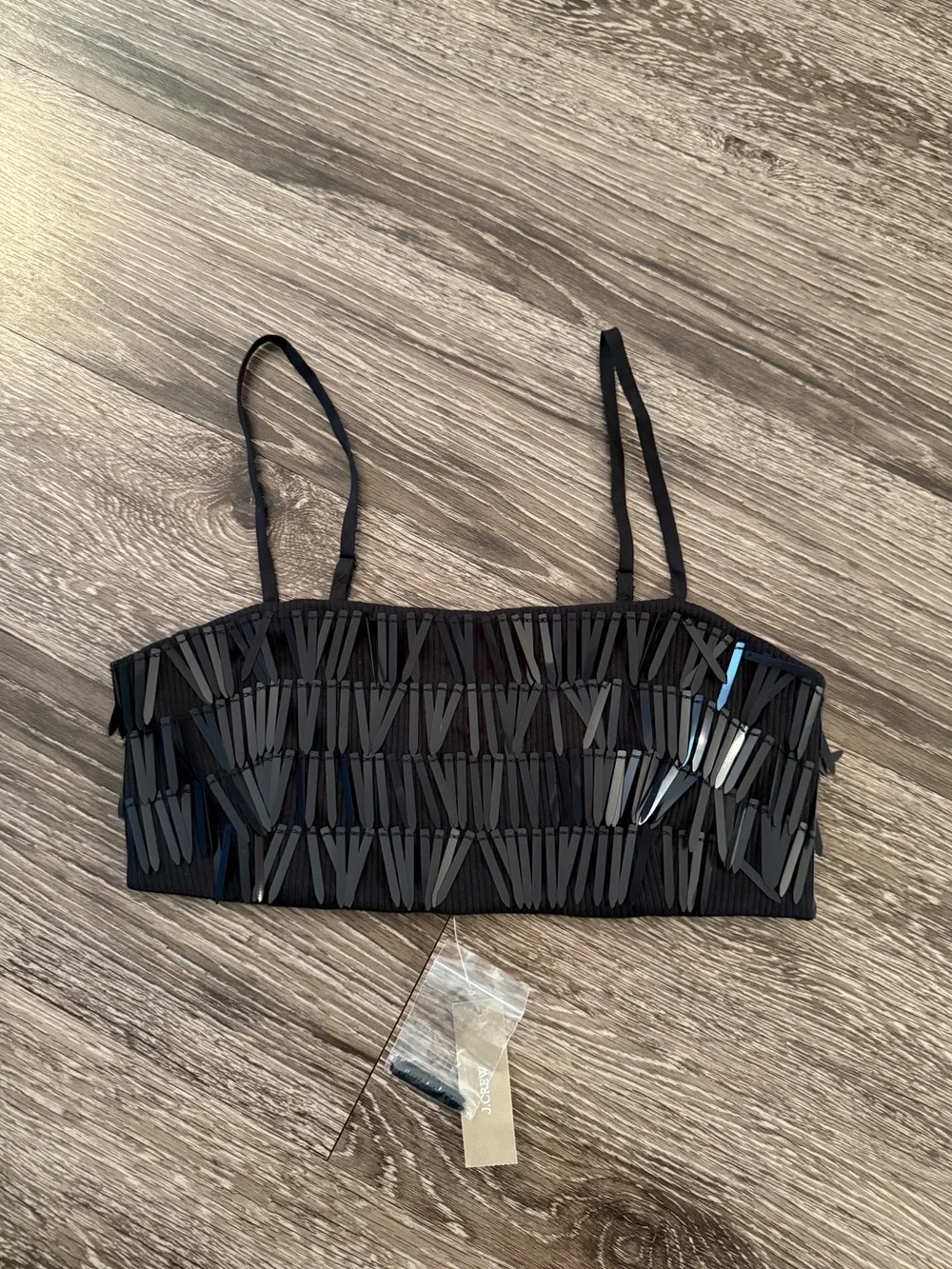 J. Crew Collection sequin bralette New